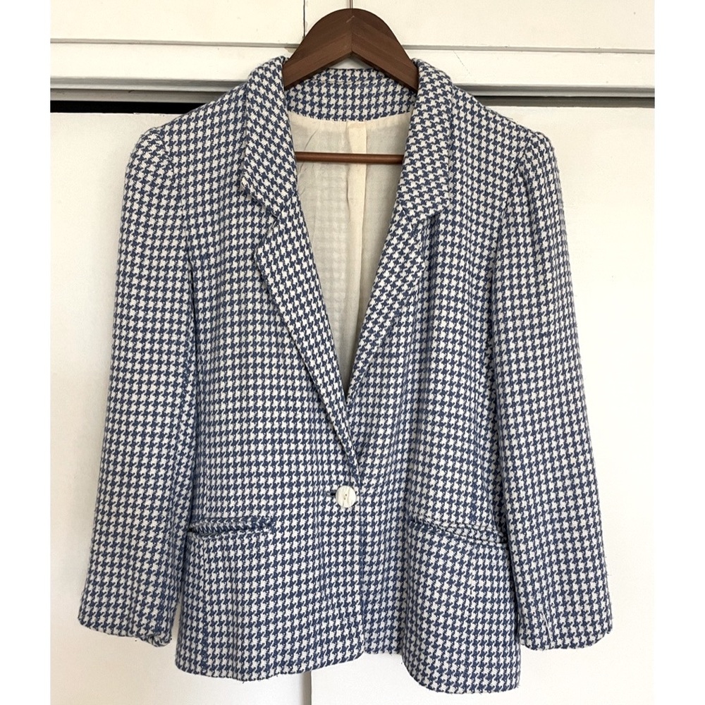 Vintage Gingham Blazer